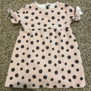 Zara polka dot dress - Blush